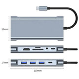 🚀 ADAPTADOR 11 EN 1 – ¡Máxima Conectividad en un Solo Dispositivo! 🔌✨