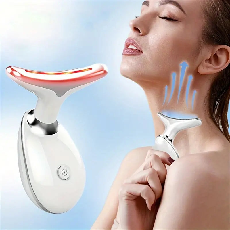 💆‍♀️✨ MASAJEADOR FACIAL LED – ¡LUCE UNA PIEL RADIANCIENTE EN MINUTOS! 🌈🔋💖