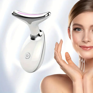 💆‍♀️✨ MASAJEADOR FACIAL LED – ¡LUCE UNA PIEL RADIANCIENTE EN MINUTOS! 🌈🔋💖