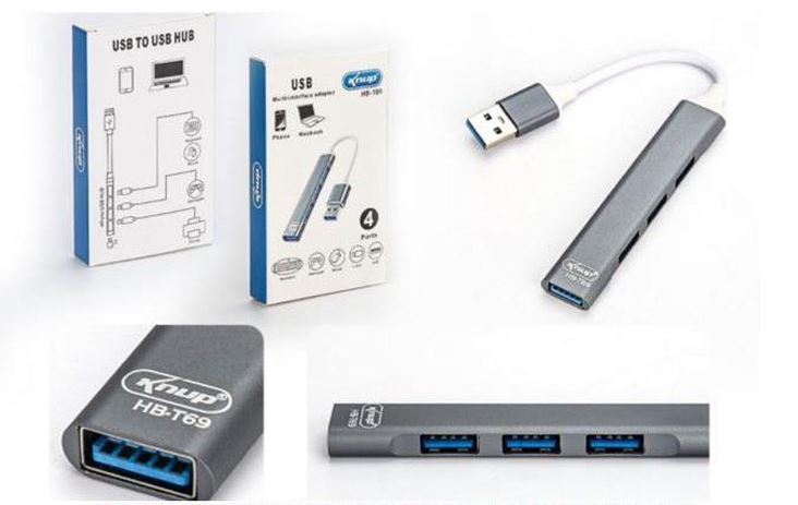 🔌 PUERTO USB 4 EN 1 – Conexión Rápida y Práctica ⚡💻